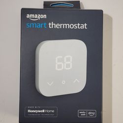 Amazon Smart Thermostat, New Open Box, Alexa Compatible, Honeywell Model #S6ED3R