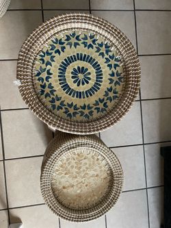 2 pieces handmade storage set