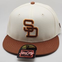 New Era San Diego Padres 2-Tone Earthy Brown Chrome 59FIFTY Fitted Hat 