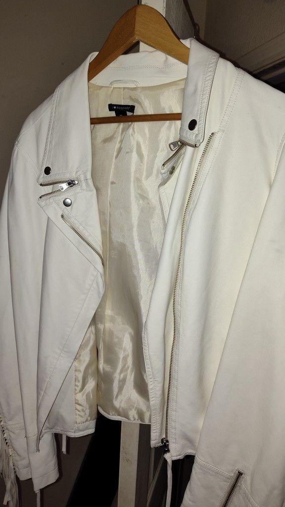 White Leather Jacket