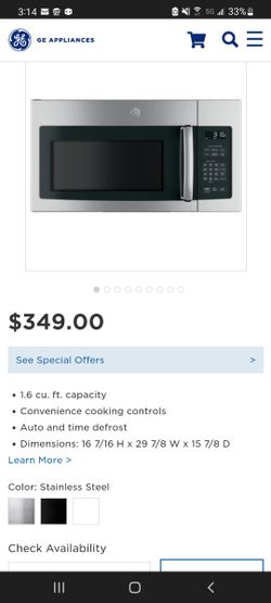 Over The Oven Microwave