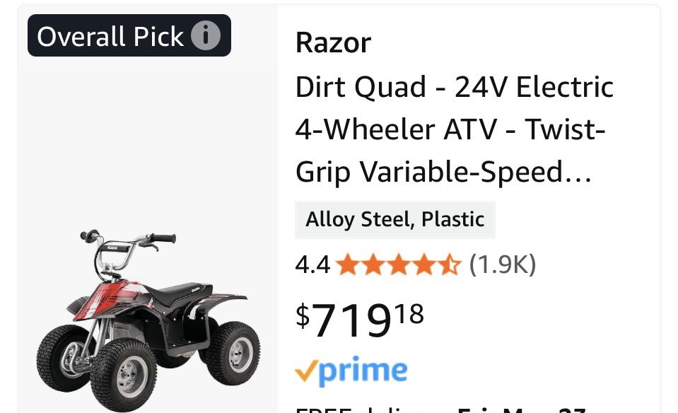 Razor Electric ATV