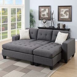 Swain Sectional Sofa with Large Ottoman