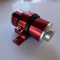 30 Microns Aluminum Inline Fuel Filter  for AN6/AN8/AN10 (Red)