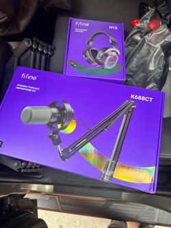 Fifine K688CT Dynamic Podcast Microphone Kit