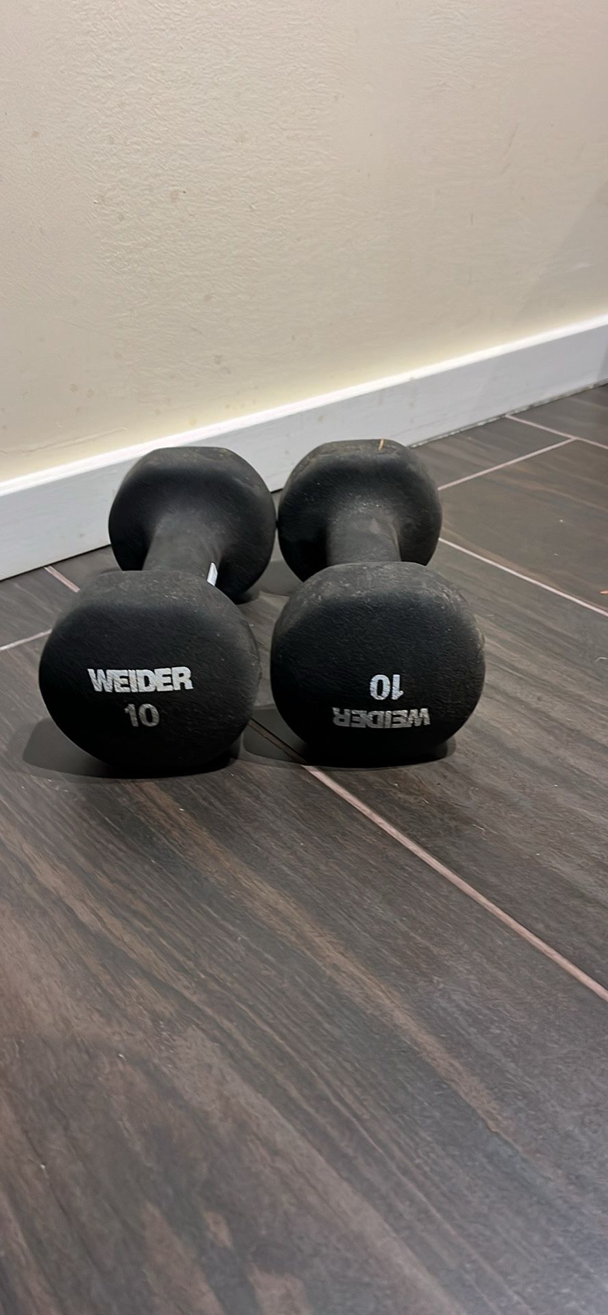 Pair Of 10 Pound Dumbbells 