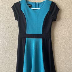 Black and Teal Dress