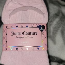 Juicy Couture No Show Liner Socks 