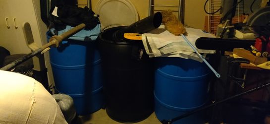 3 Plastic Drums
