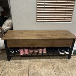 Entryway Bench with Storage 48”