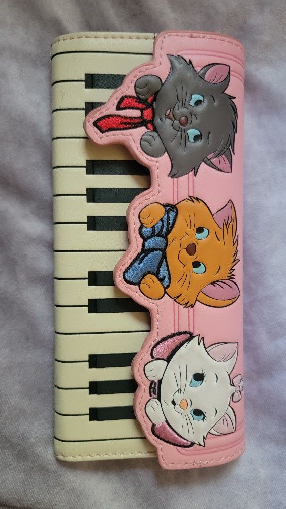 Aristocats Piano Kittens Tri-Fold Wallet