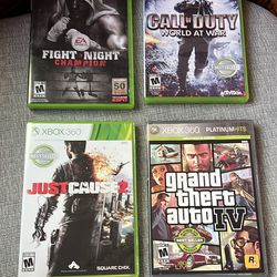 Like New XBOX 360 Video Games (sorry, won’t sell separately)