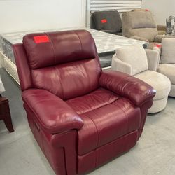Leather Power Recliner Chair 