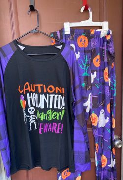 Halloween Pajama Set Top and Pants Men XL