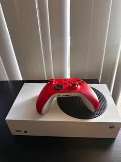 Xbox series S w/ red controller