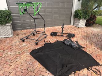 Jeep top remover, door carrier and canvas top (JLU)