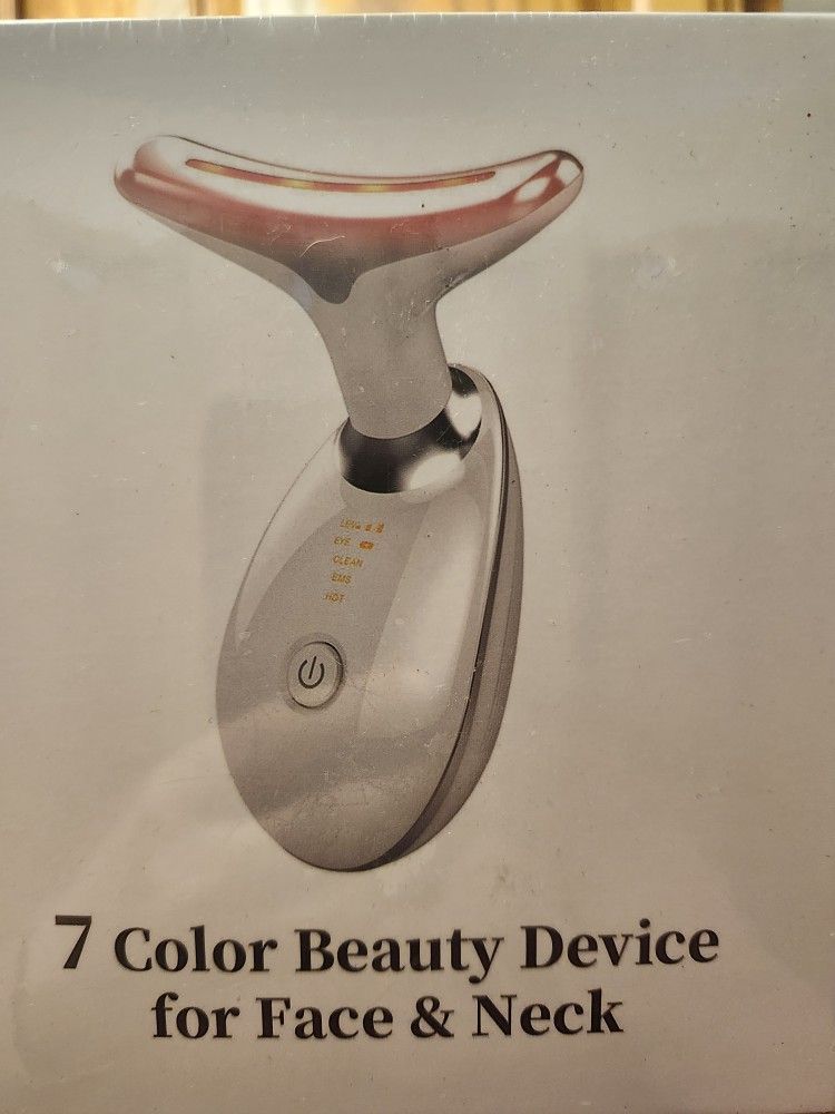 7 Colar LED Lught Device For Face And Neck 