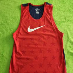 Nike Dri-FIT Football M Star Print jersey tank top red navy Men's USA jersey Size M