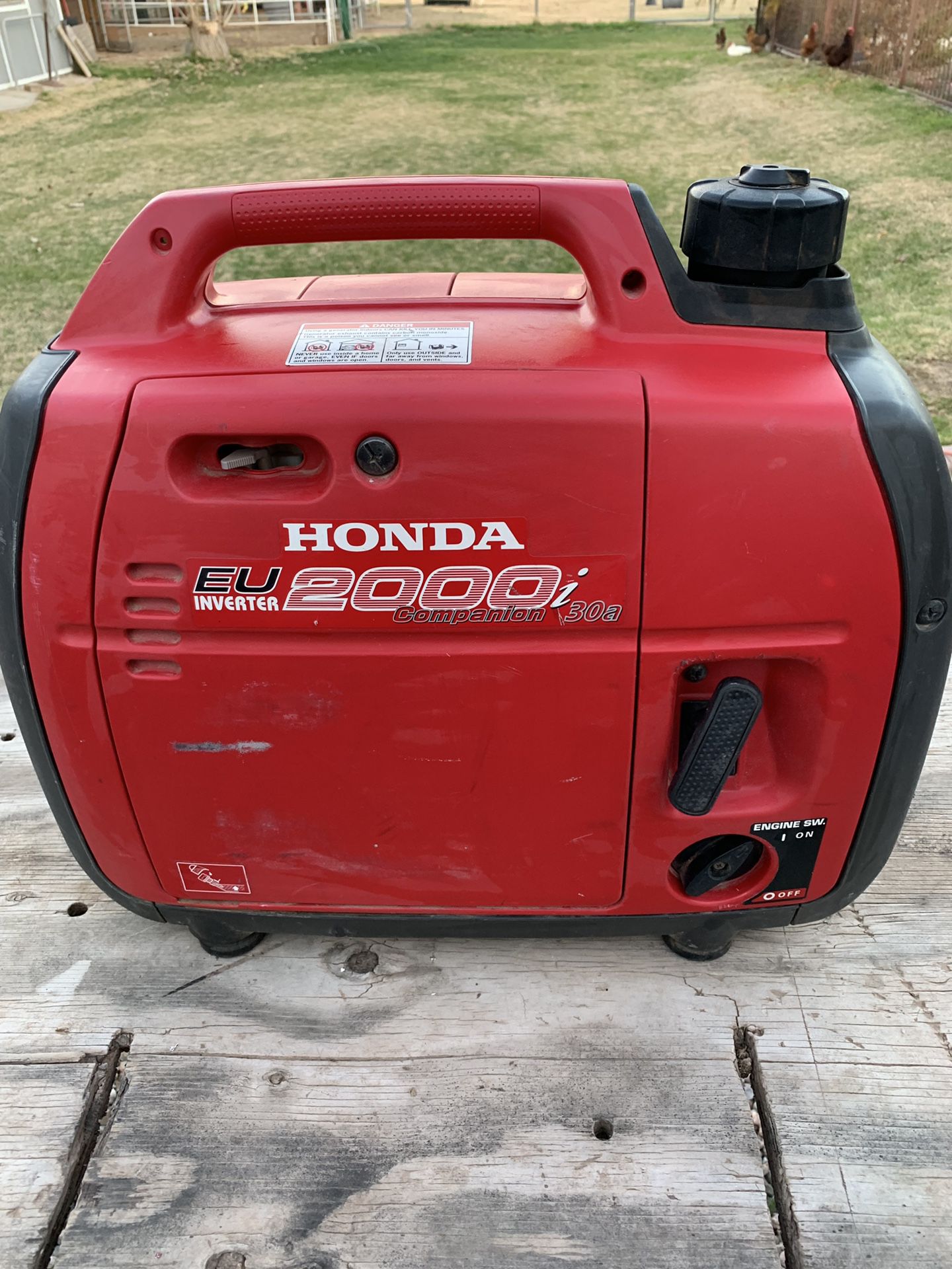 Honda 2000i generator has the 30 amp plugin runs great