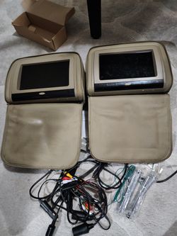 Universal/adjustable built-in 7in monitor Headrest set