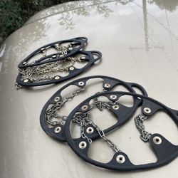 Two sets of ice chains for boots/shoes