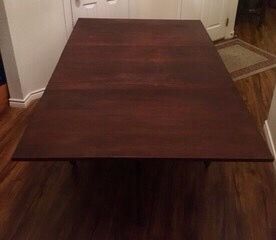 Drop-Leaf Gateleg Wooden Dining Table