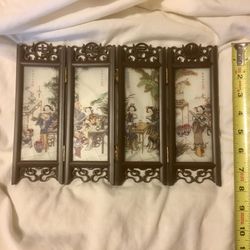 Chinese miniature folding screen - 2