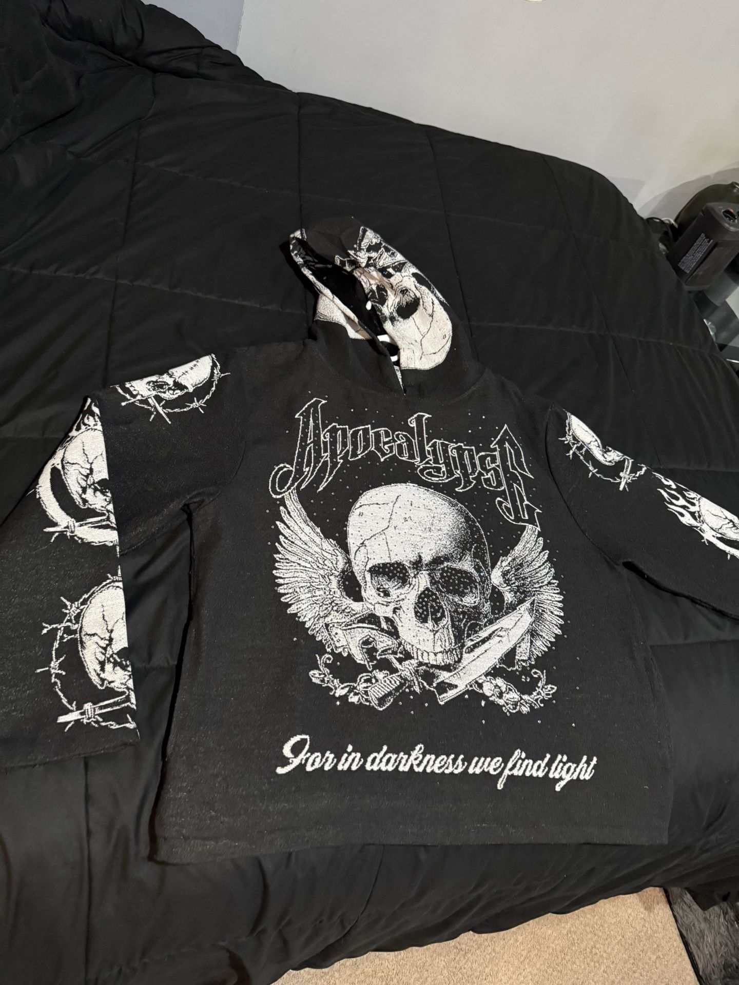 Black majestik hoodie sz Xl