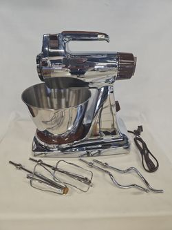 Sunbeam Mixmaster Power Plus 16 Speed Vintage Stand Mixer w/ Bowl & Beaters C8522