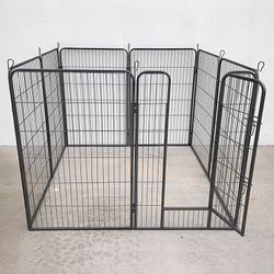 (New) $135 Heavy-Duty Pet Playpen Pet Crate Kennel Fence 48” Tall x 32” Wide x 8-Panel