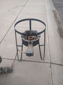 Burner With Stand With Propane Hookup