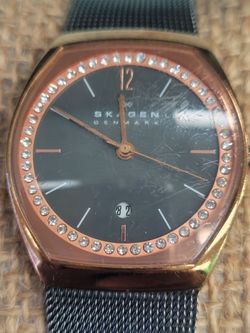 Skagen Denmark Rose Gold-Tone Watch