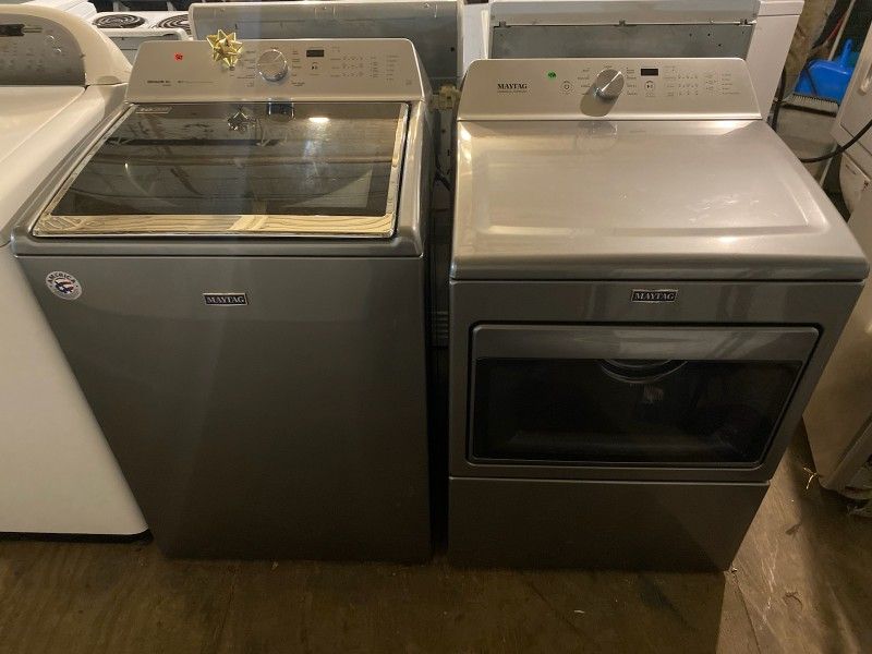 Maytag Glass top Washer And Dryer Set