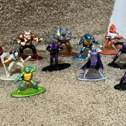 Jada Toys Nano Mini Metal Figs 1.65 inch LOOSE FIGURE LOT 15 TMNT Foot Be bop