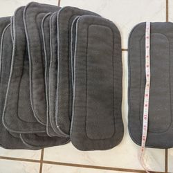 Charcoal Cloth Diaper Inserts / Doublers 