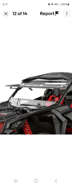 Flip Front Windshield 4 Can Am Maverick X3 2017-2025
