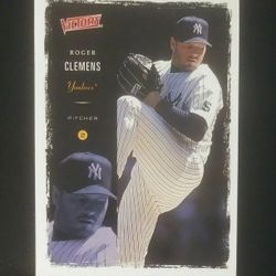 2000 Upper Deck Roger Clemens New York Yankees N.Y. #320 Victory Pitcher Baseball Card Vintage Collectible Trading Sports MLB Professional Pro