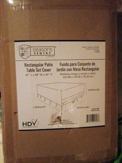Rectangular patio table set cover brand new