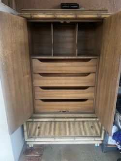 Wood wardrobe