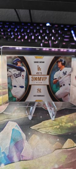 2025 Topps 3X MVP Shohei Ohtani & Alex Rodriguez "Welcome to the Club" Teal /75