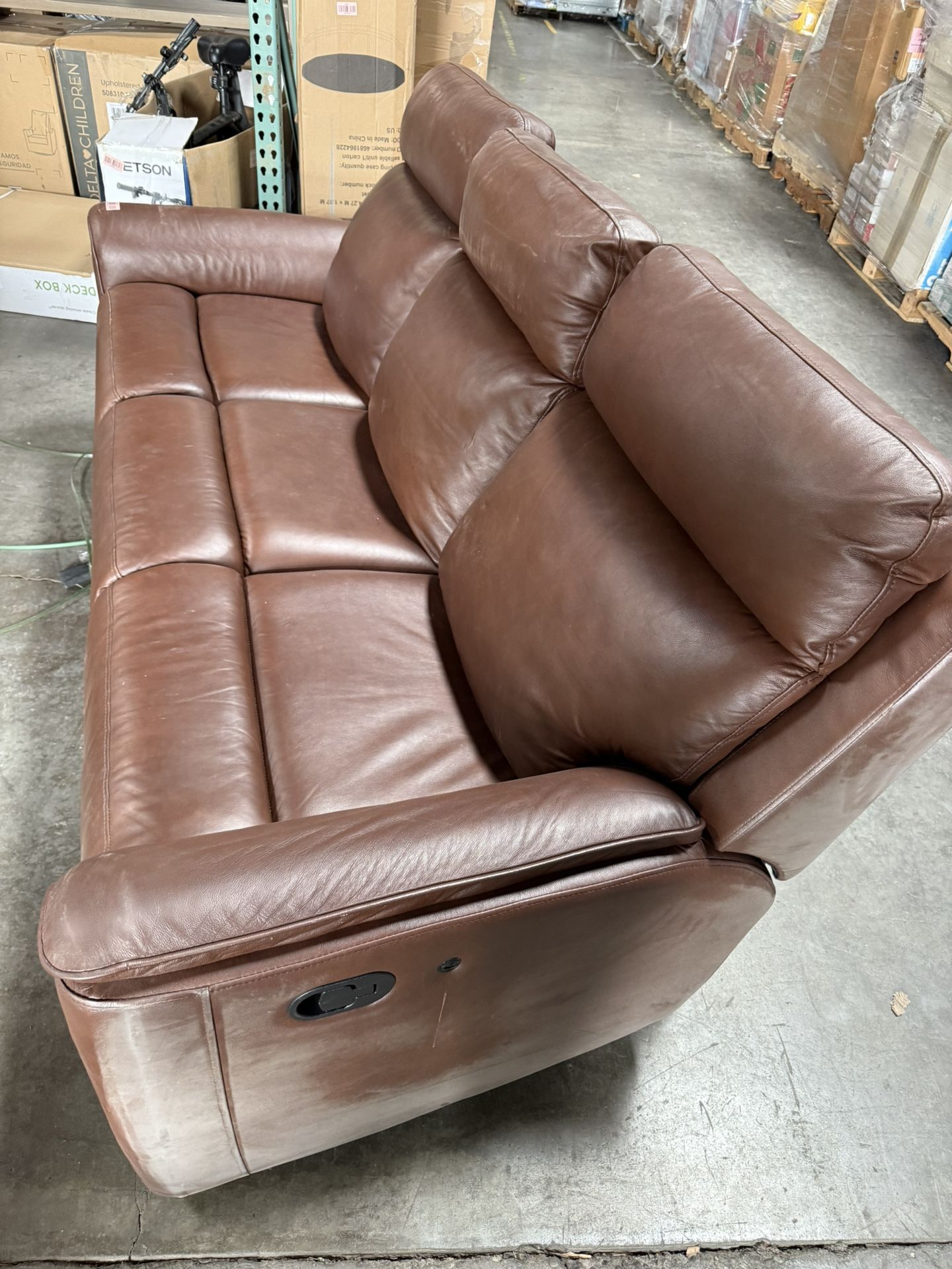 Lennox Leather Reclining Sofa