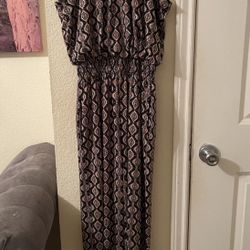 Enfocus Womens Geometric Patterned Jumpsuit size 14 pre-owned