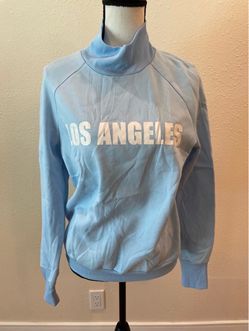 SHEIN Crew Neck Long Sleeved Los Angeles Graphic Pullover