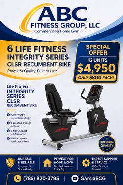 LIFE FITNESS INTEGRITY SERIES CLSR RECUMBENT BIKE