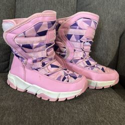 Kids Boots For Winter Waterproof Size 9 toddler Pink