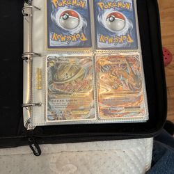 Pokémon cards with binder
