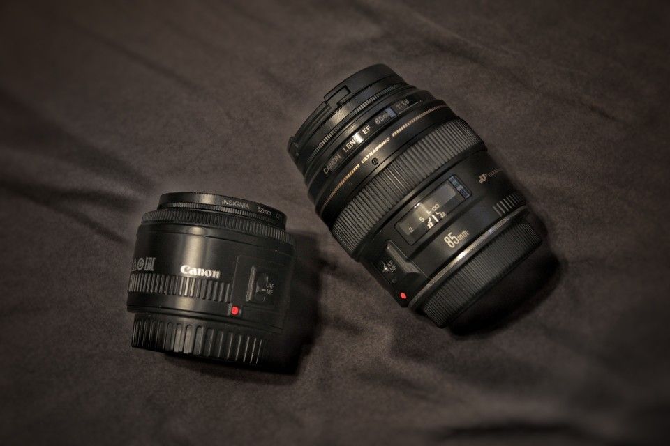 Canon 85mm Canon 50mm