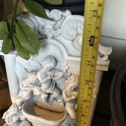 Vintage Outdoor/indoor Angel Playing Violin Decor 