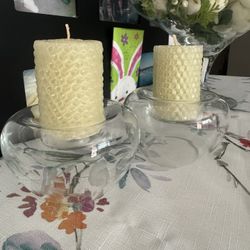 Princess House Candeleros 2 Pcs 