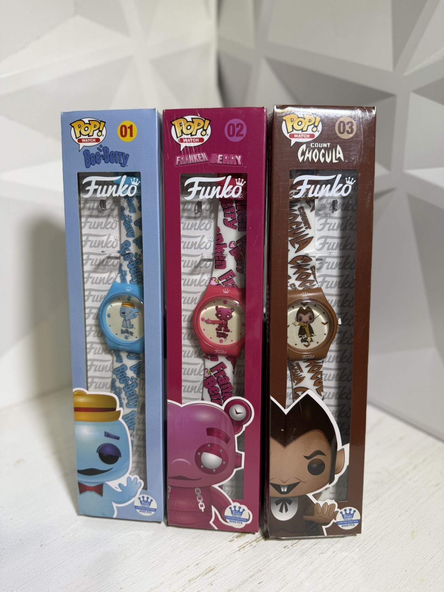 Funko Ad Icons Limited Edition Watches – Count Chocula, Boo Berry, Franken Berry (Set of 3) $50 OBO (Cash Only, No Cash App) Se Habla Español. 